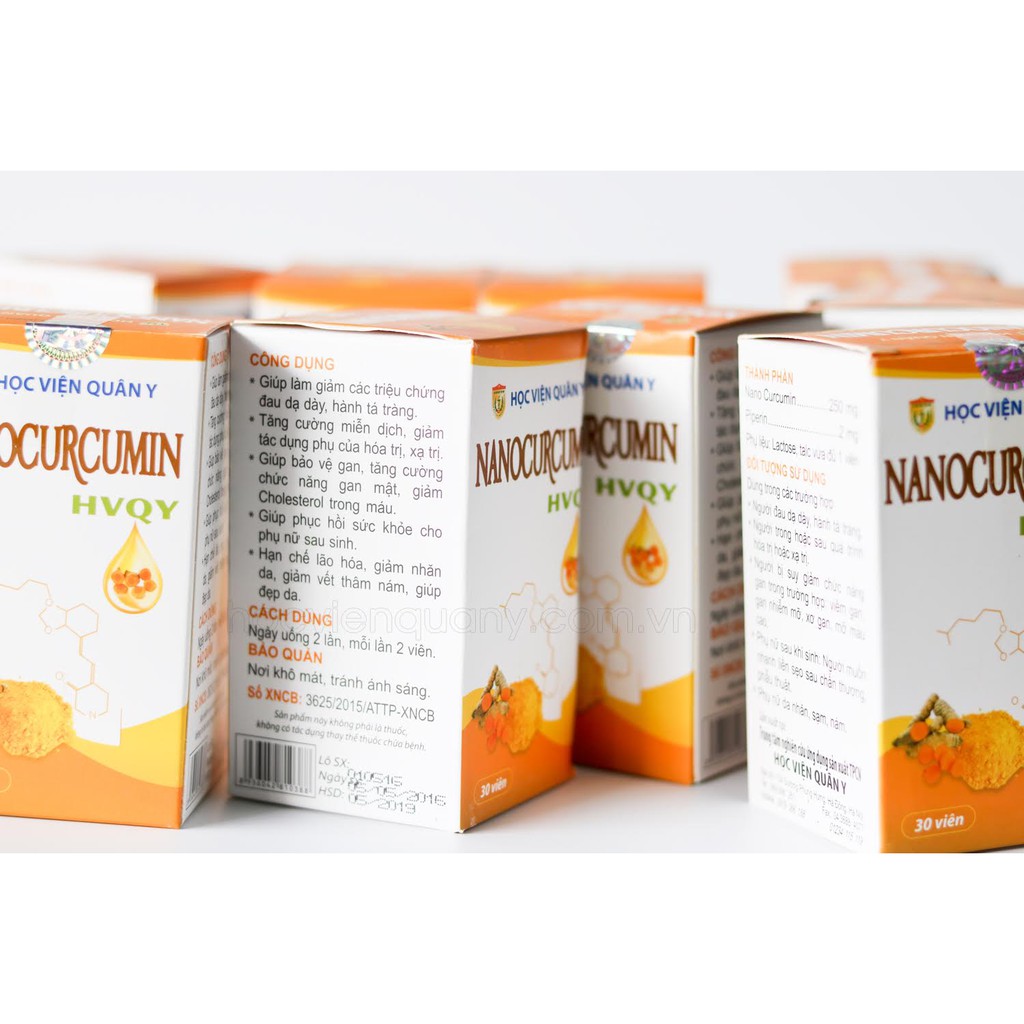 Viên uống Nano Curcumin Học Viện Quân Y