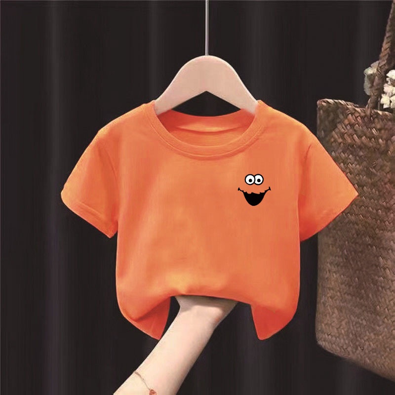 Áo Thun Tay Ngắn 100% Cotton In Họa Tiết Hoạt Hình Thoáng Khí Thời Trang Unisex