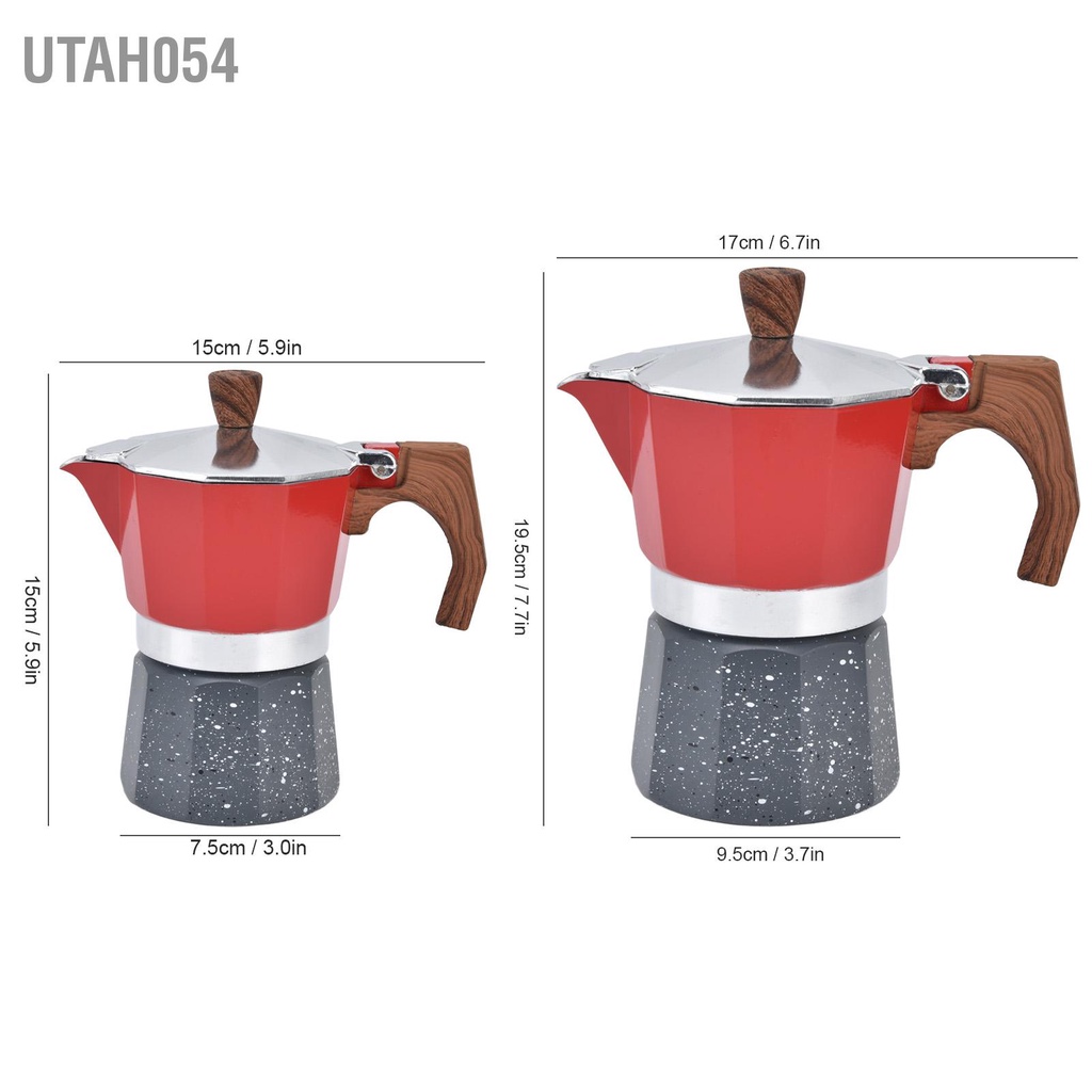 Utah054 Máy pha cà phê dạng bếp