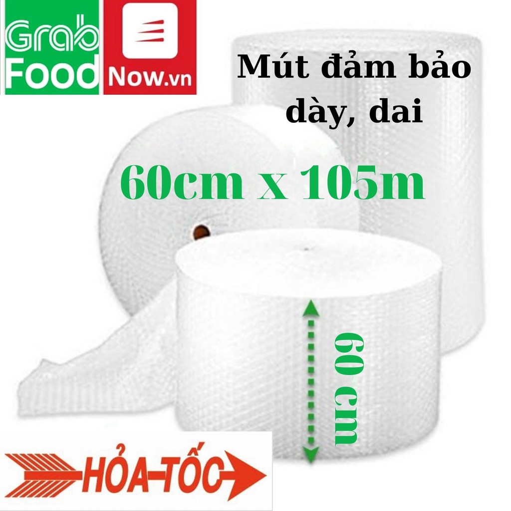 [HỎA TỐC][FREESHIP EXTRA][HOÀN XU EXTRA] Cuộn Xốp Hơi, Bong Bóng Khí, Xốp Nổ Khổ 60cmx105m Loại Dày