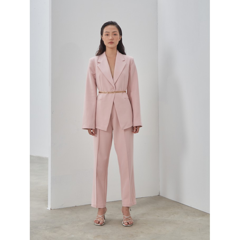 COCO SIN - Blazer Hồng Form Fit