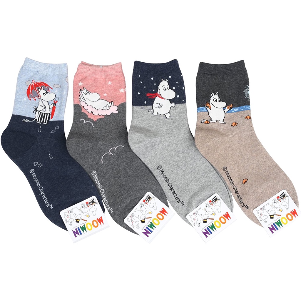 Tất/vớ Hàn Quốc hình chó Moomin