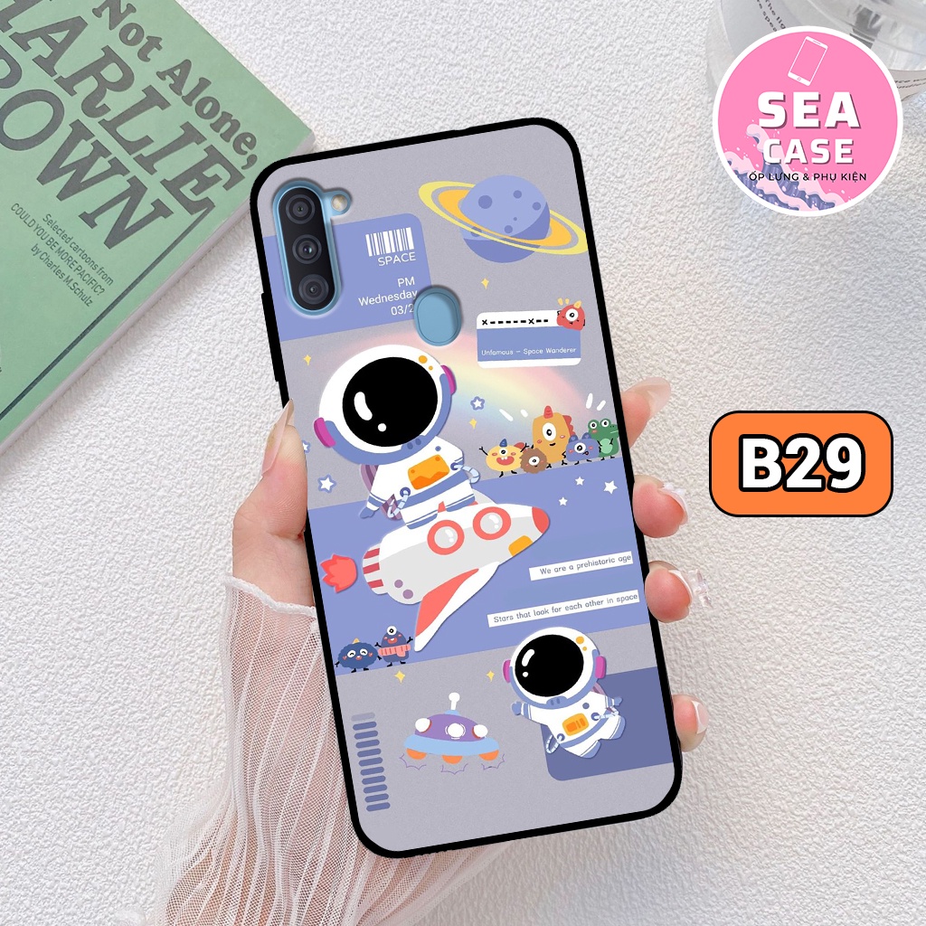 Ốp lưng Samsung A11/ M11 hình vũ trụ,hoạt hình,phi hành gia – ốp nhựa chống trầy,chống va đập