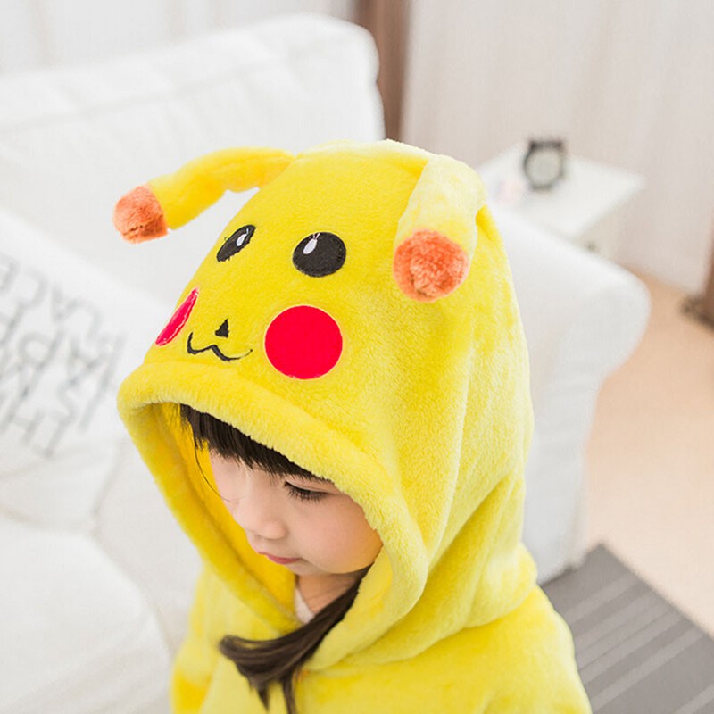 Bộ Đồ Ngủ Liền Thân Cosplay Pikachu Dễ Thương Dành Cho Nữ