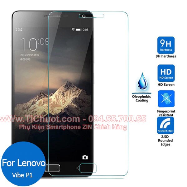 Kính Cường Lực Lenovo Vibe P1 (9H-0.26mm) có mài cạnh 2.5D