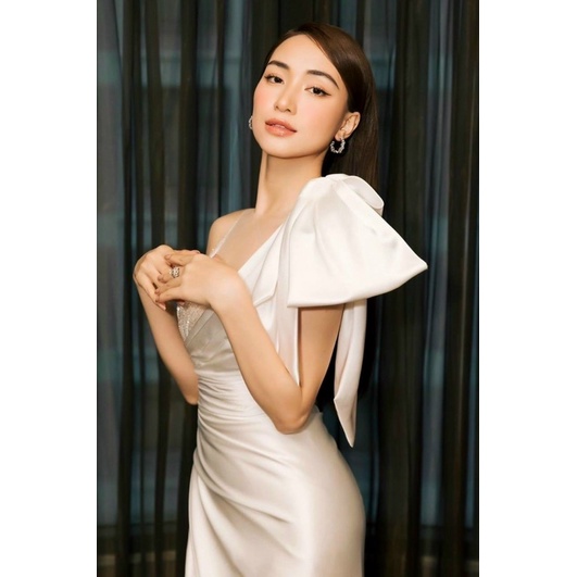 Ms1308Y ĐẦM BODY NƠ VAI KẾT CƯỜM NGỰC FULL SIZE S/M/L/XL( ảnh và video thật 1000%)