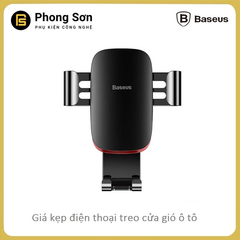 Giá đỡ điện thoại kẹp cửa gió trên Ô tô - Baseus Metal Age Gravity Car Mount