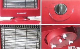 Sưởi điện 3 bóng halogen SUNHOUSE SHD7016