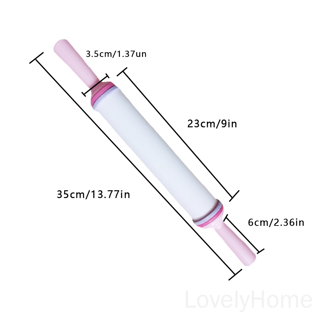 Cây Lăn Bột Làm Bánh Bằng Nhựa Không Dính Dập Nổi Họa Tiết Dễ Thương