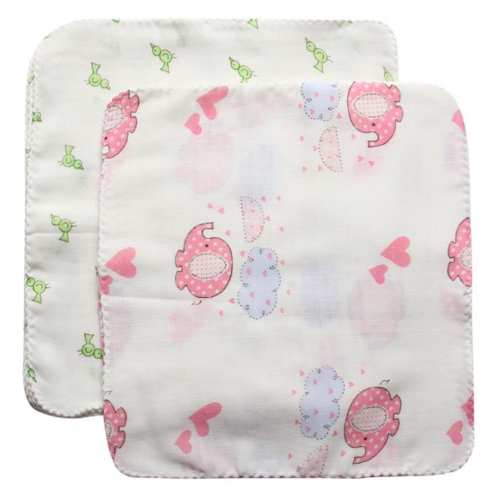 Combo 10 Khăn sữa - Khăn xô kiểu Nhật họa tiết hoạt hình 32x32cm No.100969