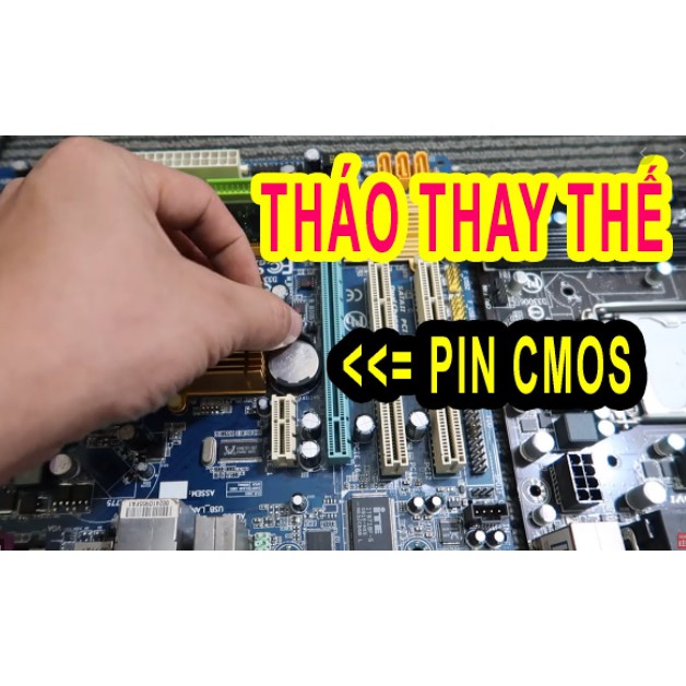 Pin Cmos gắn main máy tính, đồng hồ, thiết bị điện tử