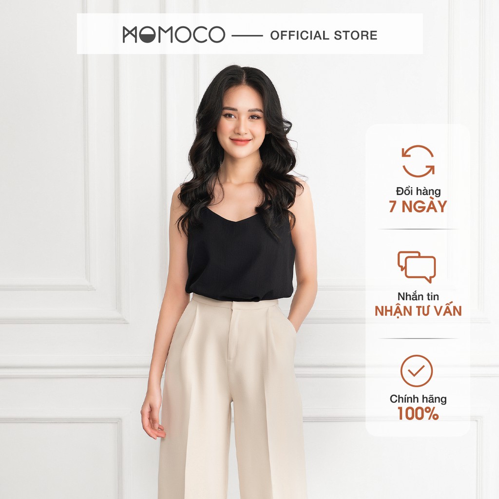 Áo Hai Dây Nữ MOMOCO ESSENTIALS Basic Camisole Chất Đũi Xước Mềm Mại - M2778
