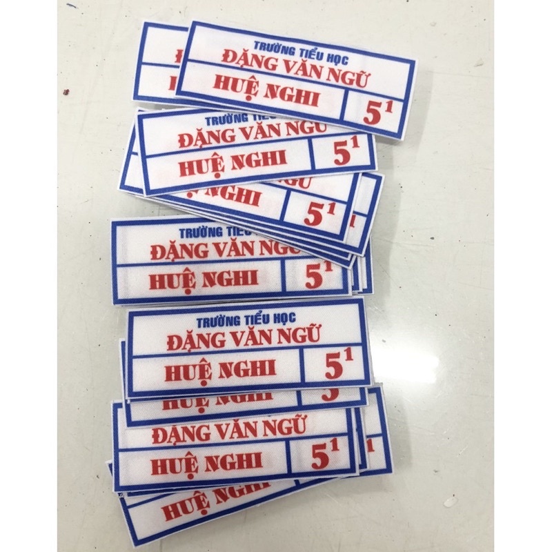 Set 10 phù hiệu bảng tên in theo yêu cầu.