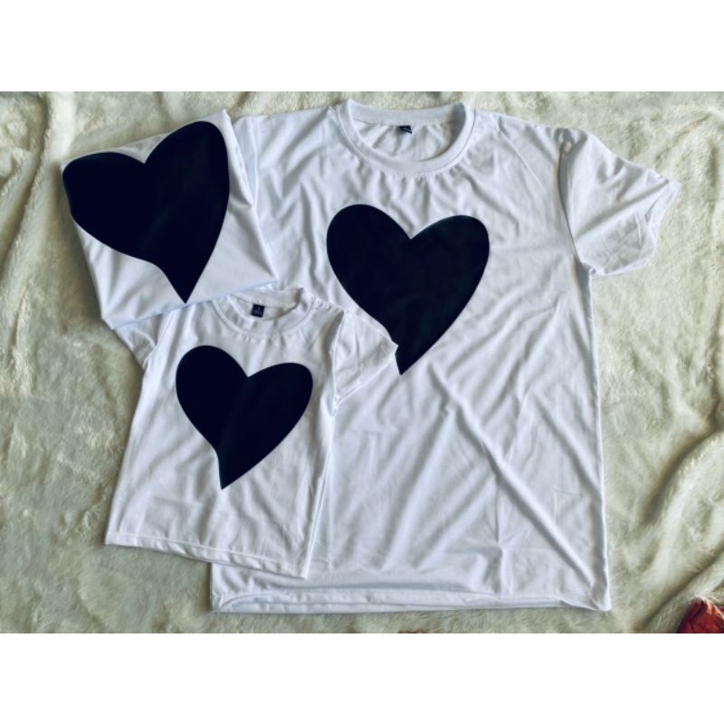 Áo phông gia đình 3/4/5 người hình trái tim chất vải mát, giá rẻ. Familystore