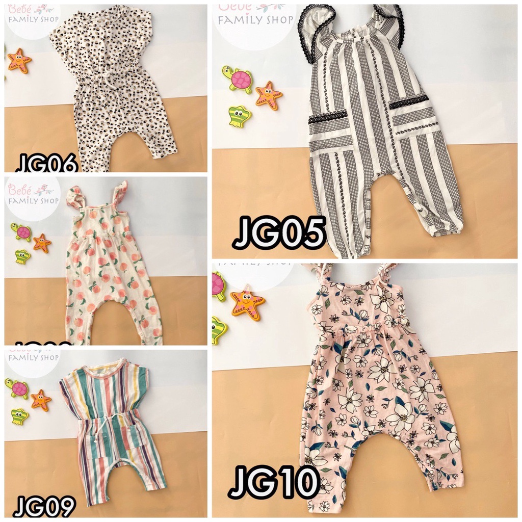 [6-9M] Jumpsuit cho bé gái/ jum cho bé gái xuất dư/ Body đùi bé gái Carters/ Body bé gái sơ sinh đến 2 tuổi - DG