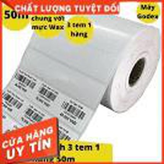 5 cuộn decal thường 3 tem 35*22mm - 50m