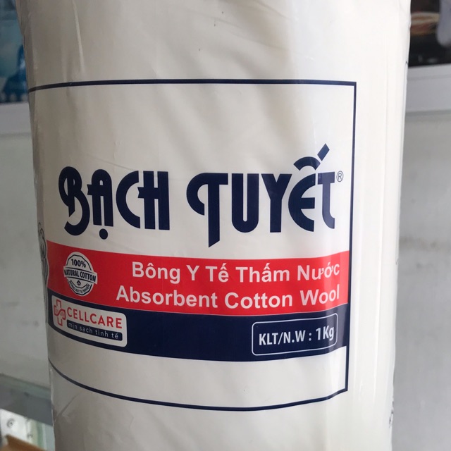 Bông gòn Bạch tuyết cuộn 1kg(loại 1)