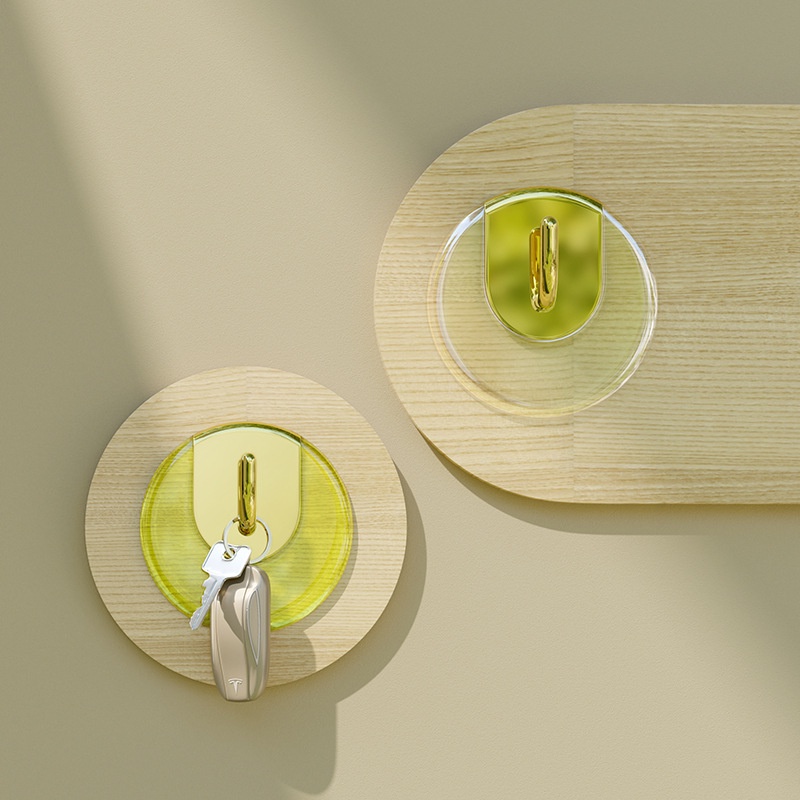 Bộ 4 Móc Treo Đồ Dùng Nhà Bếp Gắn Tường Không Cần Khoan Chịu Lực Nhẹ Sang Trọng