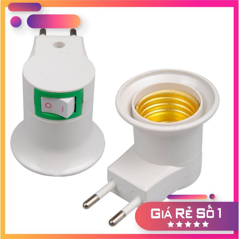 Đui Đèn E27 Có Công Tắc