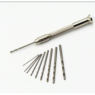 Bộ mũi khoan lỗ hạt vòng, khoan tay thủ công mini