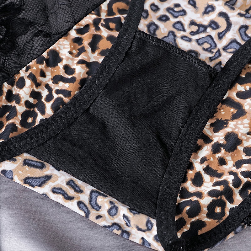 Set 3 Quần Lót Ren Hoa Tiết Da Báo Quần lót nữ Plus Size Đồ lót ren nữ M-XXL