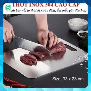 [GIÁ SỐC]Thớt inox 304 kháng khuẩn đa năng 2 mặt inox  tiện dụng cho căn bếp của gia đình
