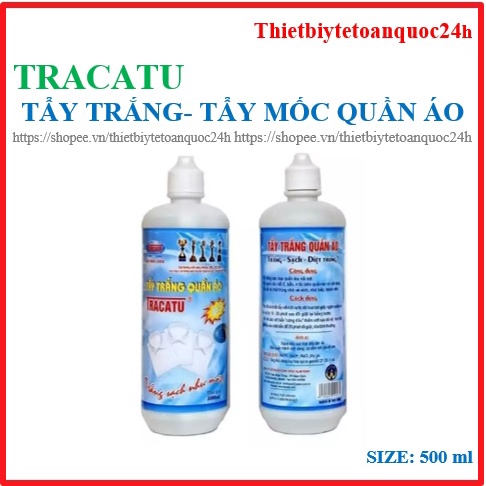 [Chính hãng] Tẩy trắng tẩy mốc quần áo tracatu 500ml