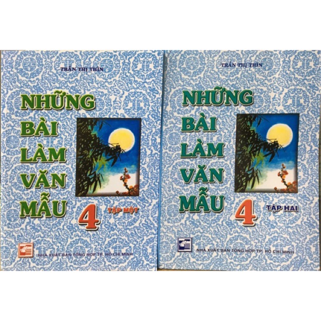 Sách Những bài làm văn mẫu lớp 4 (tập 1+2)