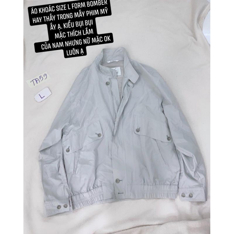Áo khoác bomber mỹ size L. TA59
