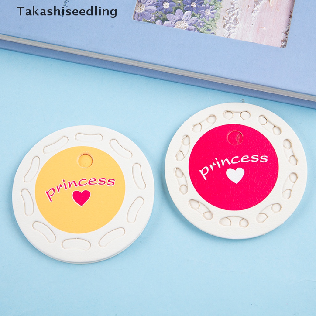 Set 50 Thẻ Giấy Tròn 10 Lỗ Màu Hồng / Xanh Lá / Vàng / Đỏ Tự Làm Kẹp Tóc Trang Sức Thủ Công Bán Chạy