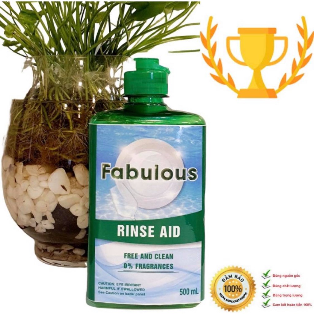 ( trợ xả ) bóng Fabulous rinse aid- chai 500ml