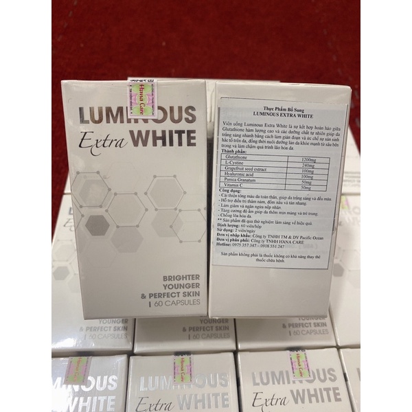 Viên uống trắng da Luminous Extra White