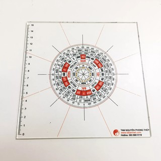 Thước lập cực 24 sơn hướng - Phong thủy Tam Nguyên