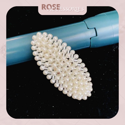 Kẹp tóc mái nữ thời trang gắn ngọc trai nhân tạo nhiều hình dễ thương Rose.Accessories mã KT24