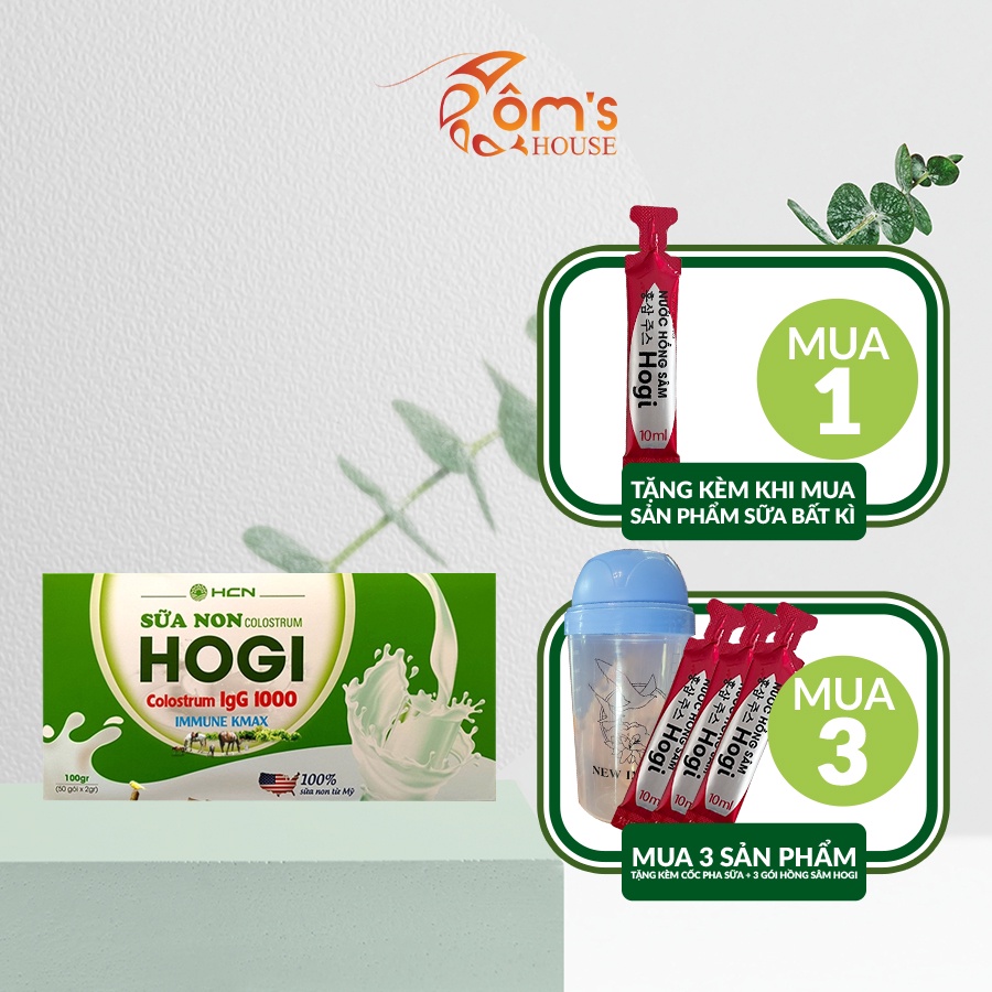 Sữa non Colostrum Hogi Hộp 50 Gói nguyên chất tăng cường dưỡng chất bổ sung dinh dưỡng tốt nhất cho trẻ SN03