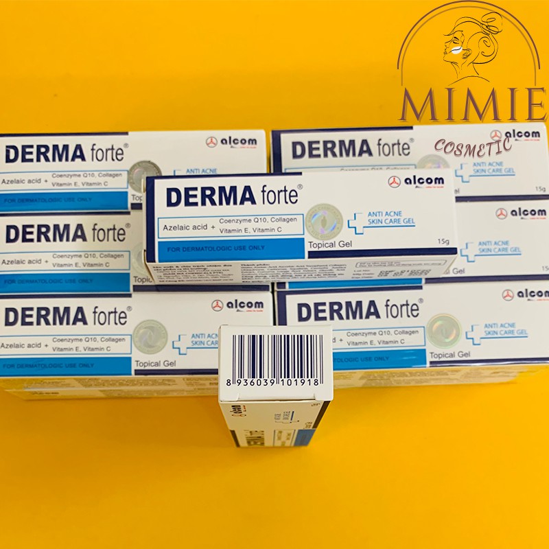 [CHÍNH HÃNG] Derma Forte Gel 15g - Giảm Mụn Trứng Cá, Mờ Thâm, Mờ Sẹo, Dưỡng Da | WebRaoVat - webraovat.net.vn