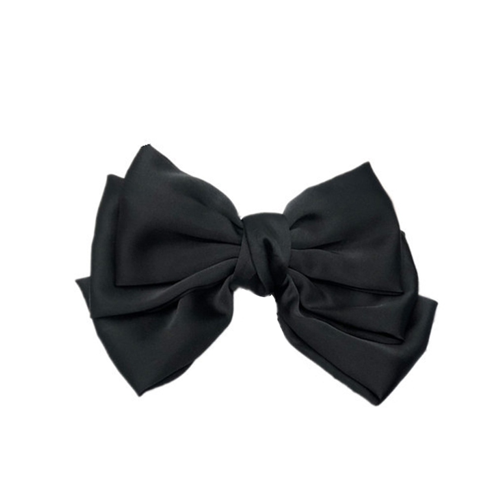 Kẹp Tóc Nơ Màu Trơn Thời Trang