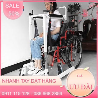 Xe lăn nâng hạ người bệnh nhân,người già