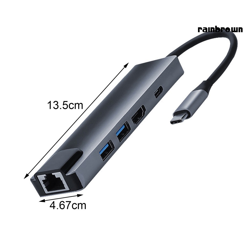 Bộ Chuyển Đổi Cổng Type-C Sang Hdmi Usb 3.0 Pd 5 Trong 1 | BigBuy360 - bigbuy360.vn