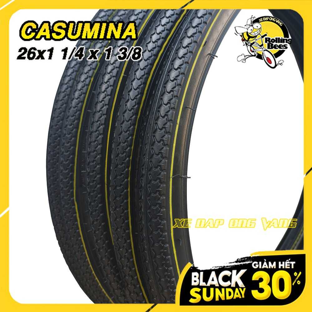 Săm Lốp, Vỏ Ruột 26x1 1/4x 1 3/8  Chính hãng Casumina