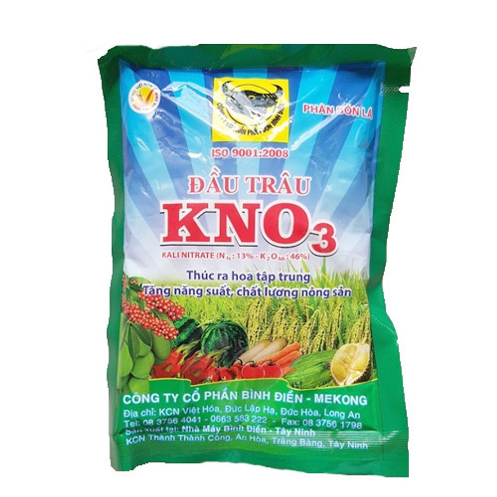 GÓI 200 GRAM - PHÂN BÓN ĐẦU TRÂU KALI TRẮNG - KNO3