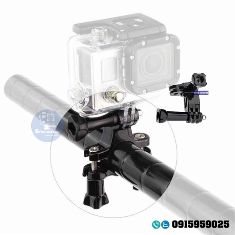 Bộ Gắn Ghi Đông Xe Đạp - Xe Máy - Mout Gắn Cho Gopro,Action Camera,Eken,SjCam,SC