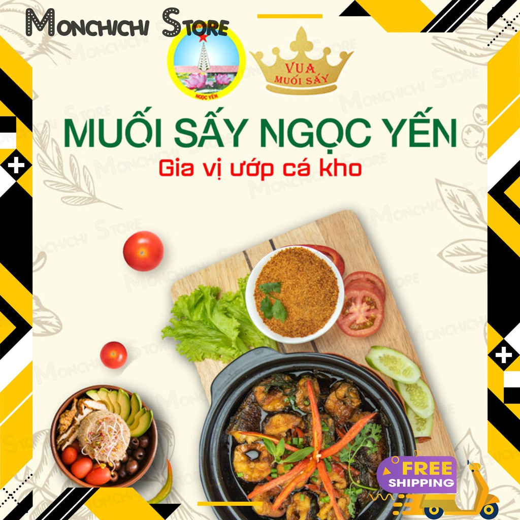 MUỐI SẤY NGỌC YẾN 250g 4 GÓI THƠM NGON