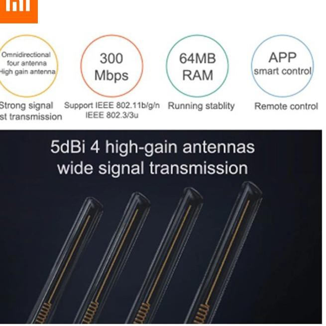 Thiết bị phát Wifi không dây Xiaomi Mi 4C Mi 2.4GHz 300Mbps 4AC MiWifi