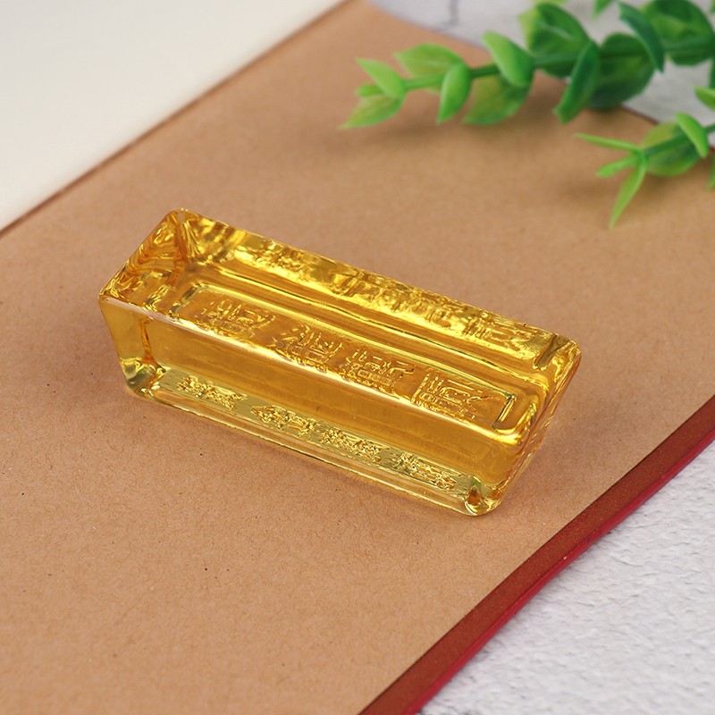 Thanh Vàng Phong Thủy May Mắn Trang Trí Nhà Cửa