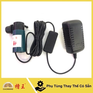 Bơm nước mini 12V Caowang - Dùng cho máy cắt rãnh tường, máy khoan rút lõi, máy cắt gạch, bể cá cảnh
