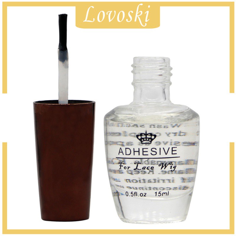 Keo Dán Tóc Giả Chống Thấm Nước 0.5 oz. 15ml Kèm Cọ