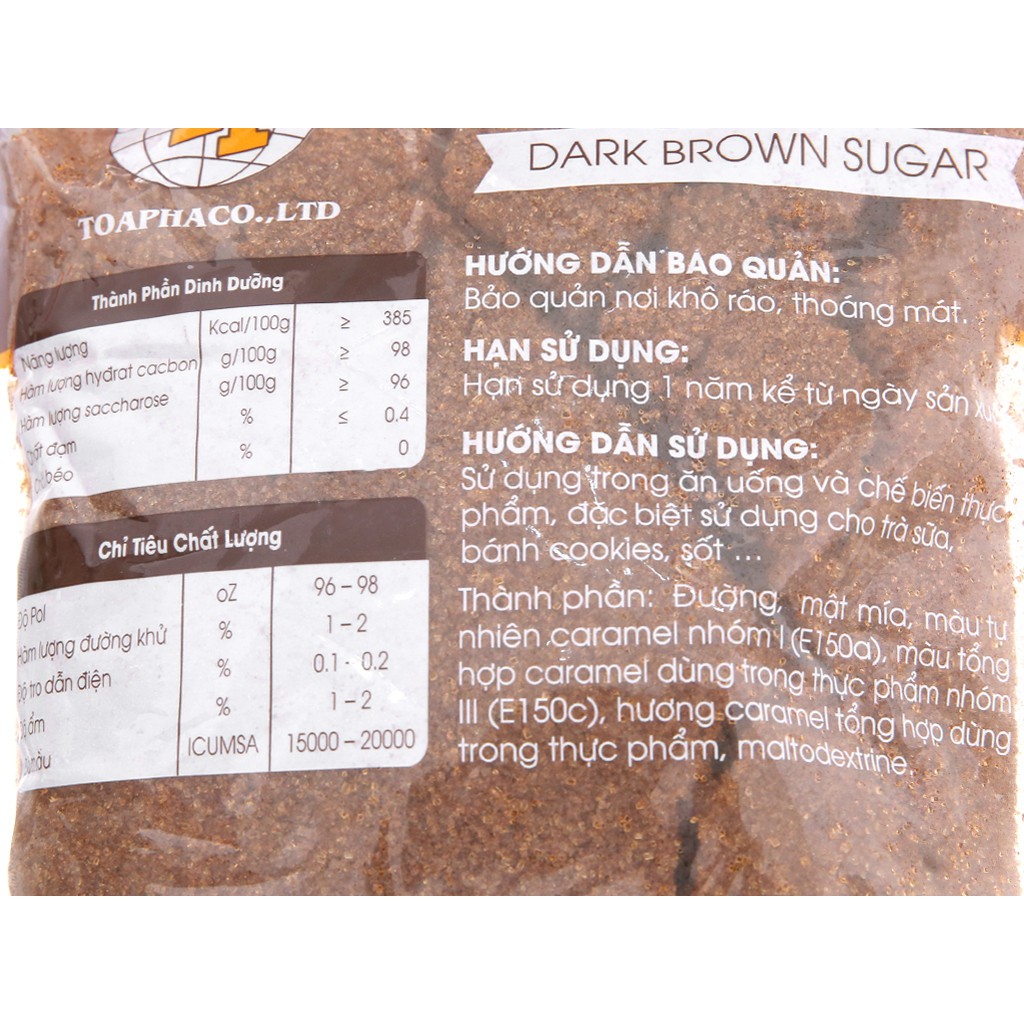 Đường nâu Toàn Phát 1 kg (Gói)