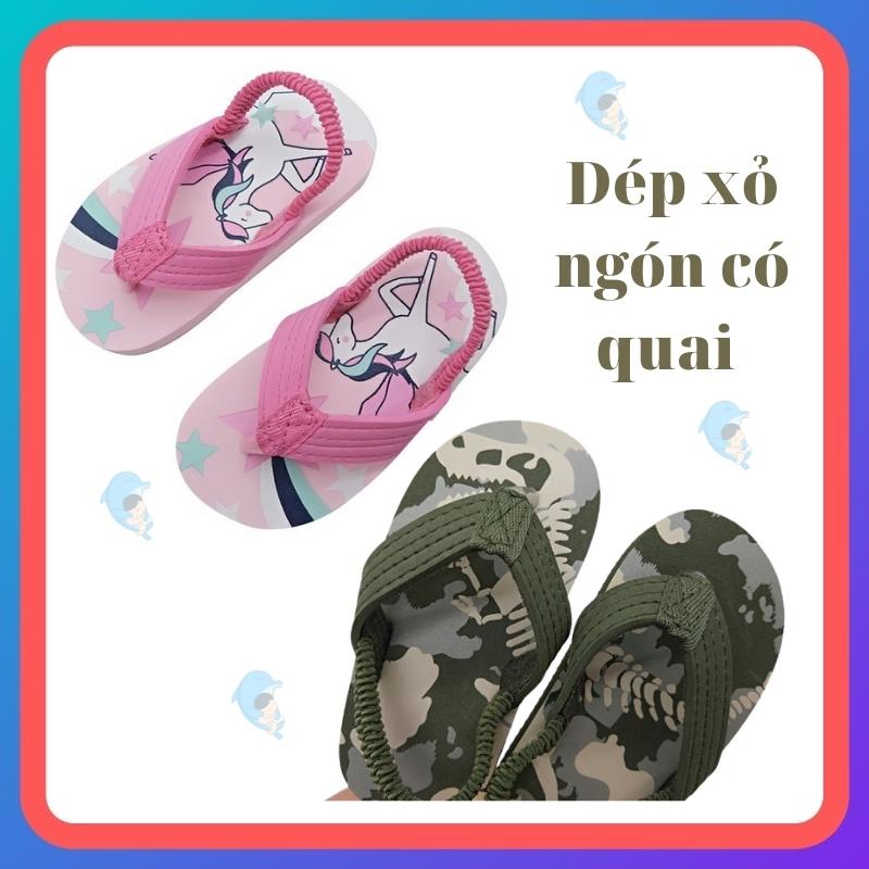 Dép cho bé có quai hậu, dép xỏ ngón, sandal đi biển đi học dễ thương phù hợp cho bé 1-3 tuổi