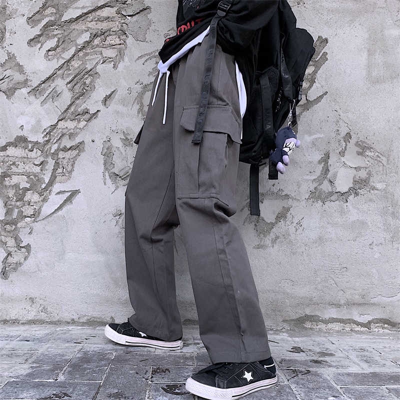 [Hàng Có Sẵn] Quần Nam Ống Đứng Phong Cách Hàn Quốc Đường Phố Cá Tính 16973